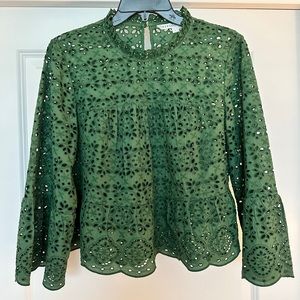 Veronica Beard Emmalyn Eyelet Top